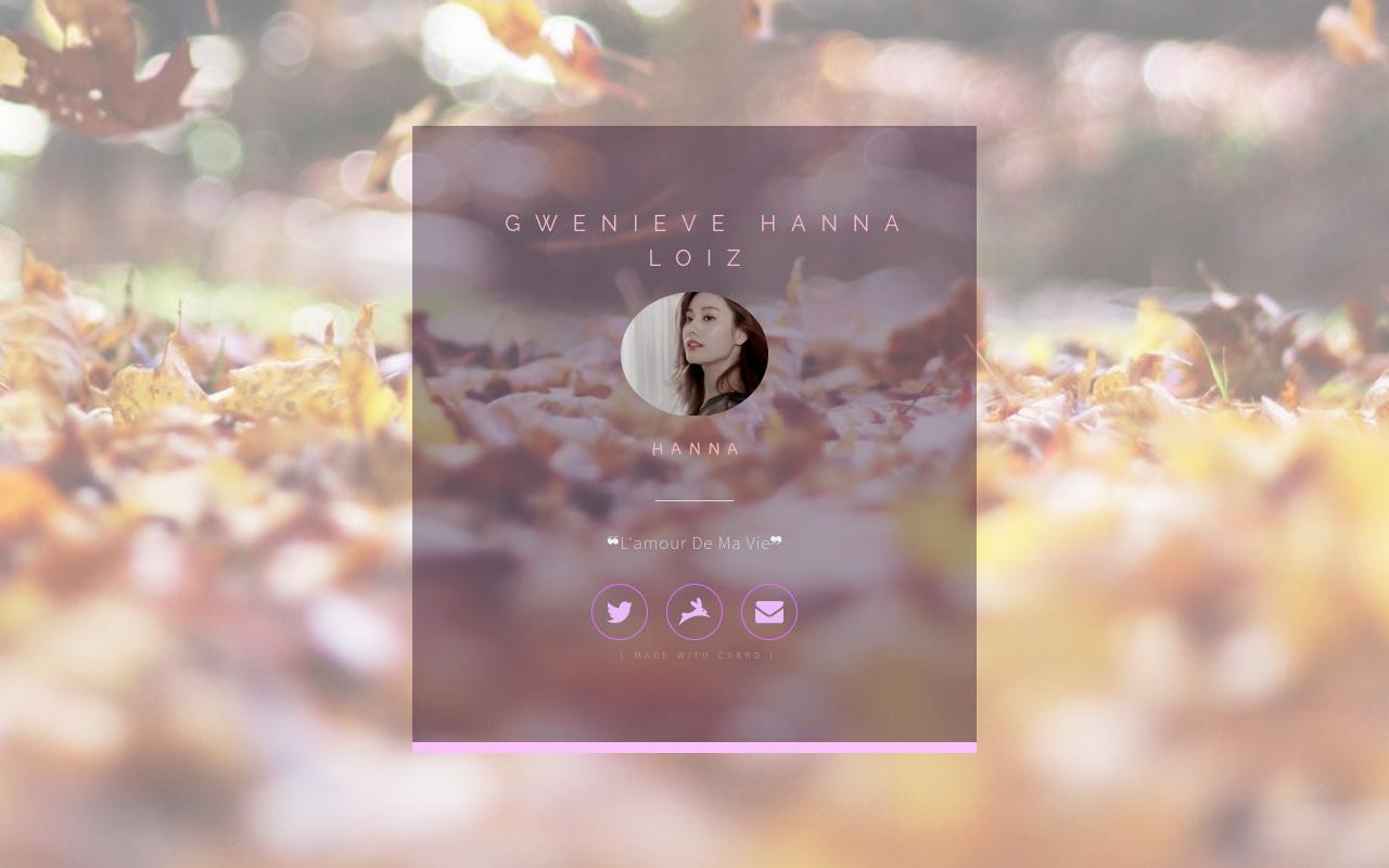 Carrd profile picture for @hanna